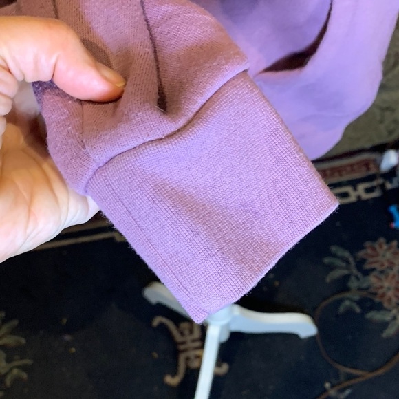 Sherpa lined Hoodie Y2K Women’s Size Small Zip-Up Warm Pink Thick Warm Vintage - Picture 7 of 11